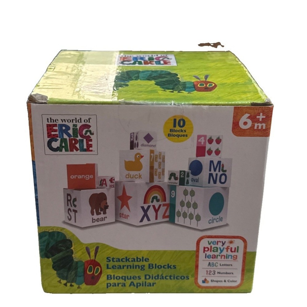The World of Eric Carle Stackable Learning Blocks New In Sealed Box